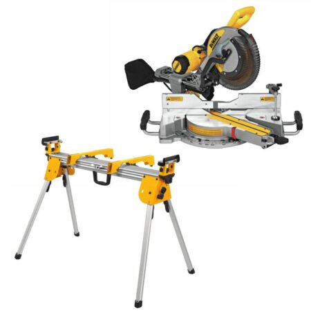 DEWALT 12 in Sliding Compound Miter Saw with Compact Miter Saw Stand