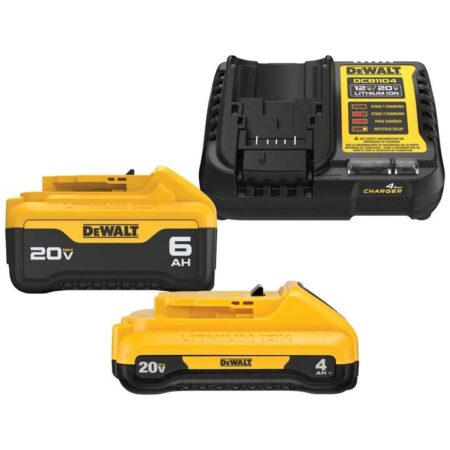 DEWALT 20V MAX 4 Ah and 6 Ah Battery & Charger Kit