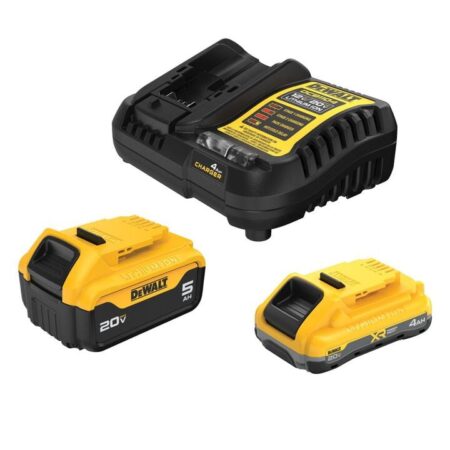 DEWALT 20V MAX Starter Kit with 4.0 Ah and 5.0 Ah Batteries and Charger