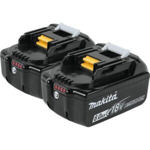Makita 18V LXT 18V 6Ah Lithium Ion Power Tool Battery Pack with Fuel Indicator (2 Pack)