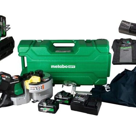 Metabo HPT 36V MultiVolt Portable Rebar Bender/Cutter with Duplex Nailer and Triple Hammer BOLT Impact Driver Kit Bundle