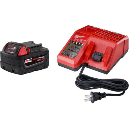 Milwaukee M18 REDLITHIUM XC 5.0Ah Battery and Charger Starter Kit